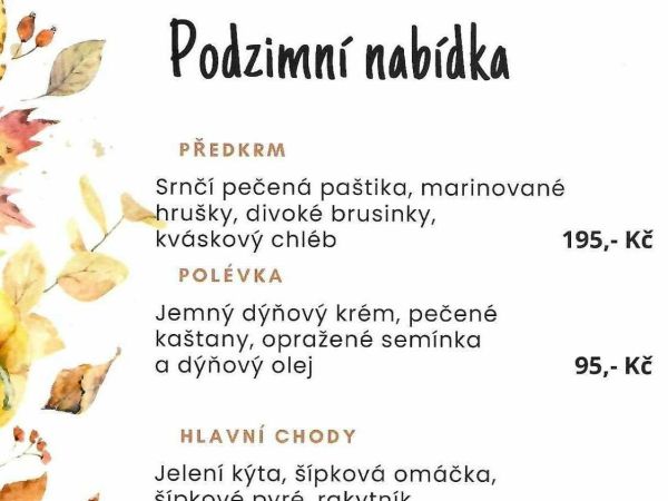 jídelní lístek - podzim 2025