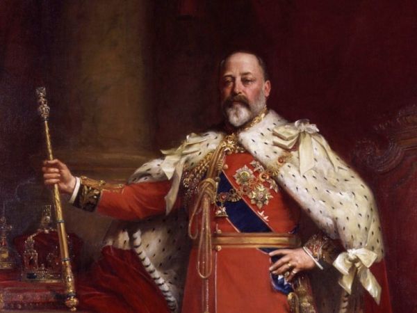 Der englische König Edward VII.