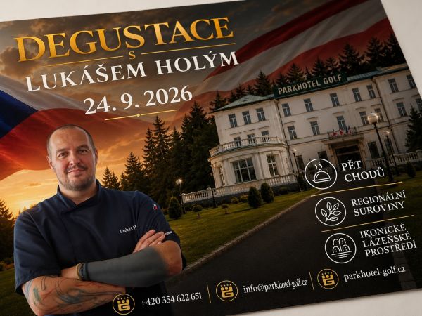 Degustace s Lukášem Holým v Parkhotelu Golf