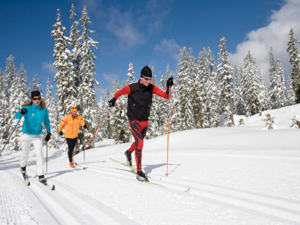 Běžecké lyžování u Parkhotelu Golf Mariánské Lázně